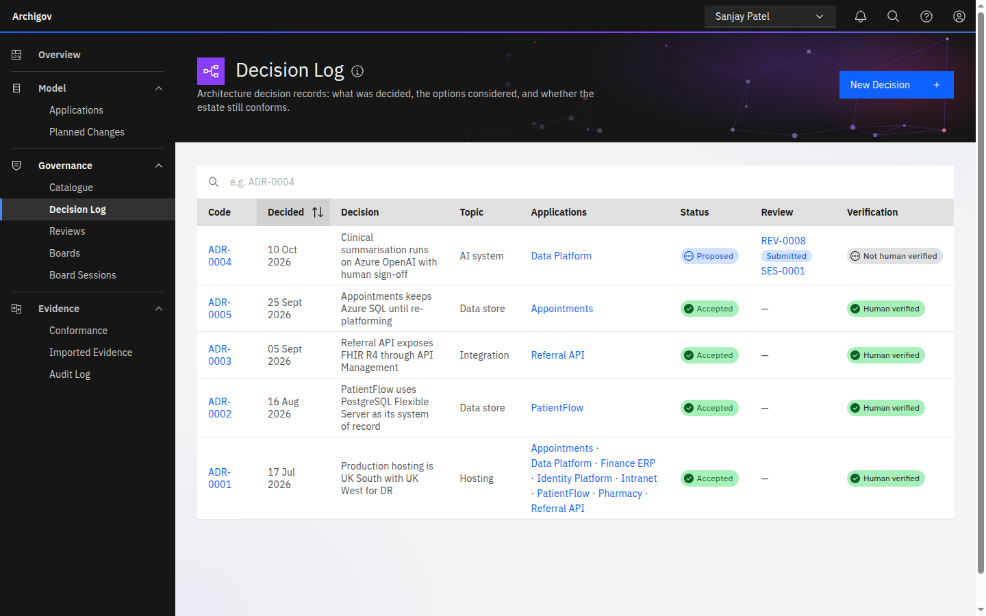 The Decision Log